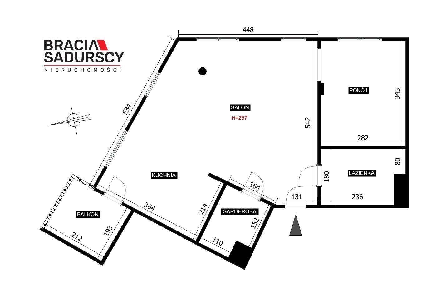 2 pokoje 50 m² garderoba garaż Kliny - zdjęcie 43