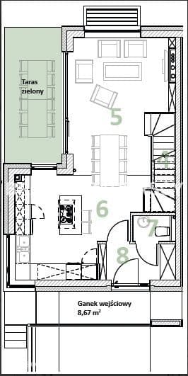 Nowoczesny dom z zielonej okolicy 150m2 - zdjęcie 4