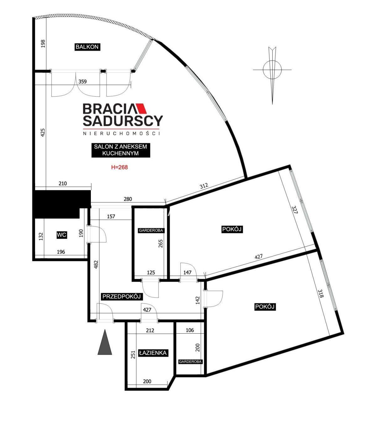 Bronowice Salwator Tower 13 piętro widok balkon - zdjęcie 47