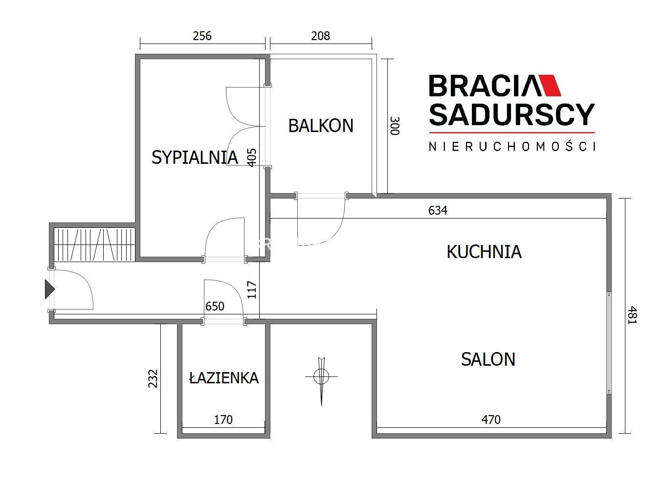 Przestronne, jasne 2 pok. mieszkanie ul. Pszczelna - zdjęcie 3