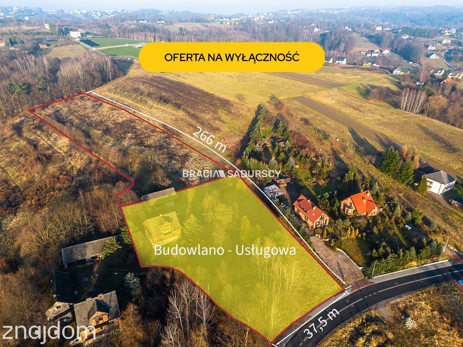 Działka inwestycyjna 1,3 ha, mpzp bliźniaki, media