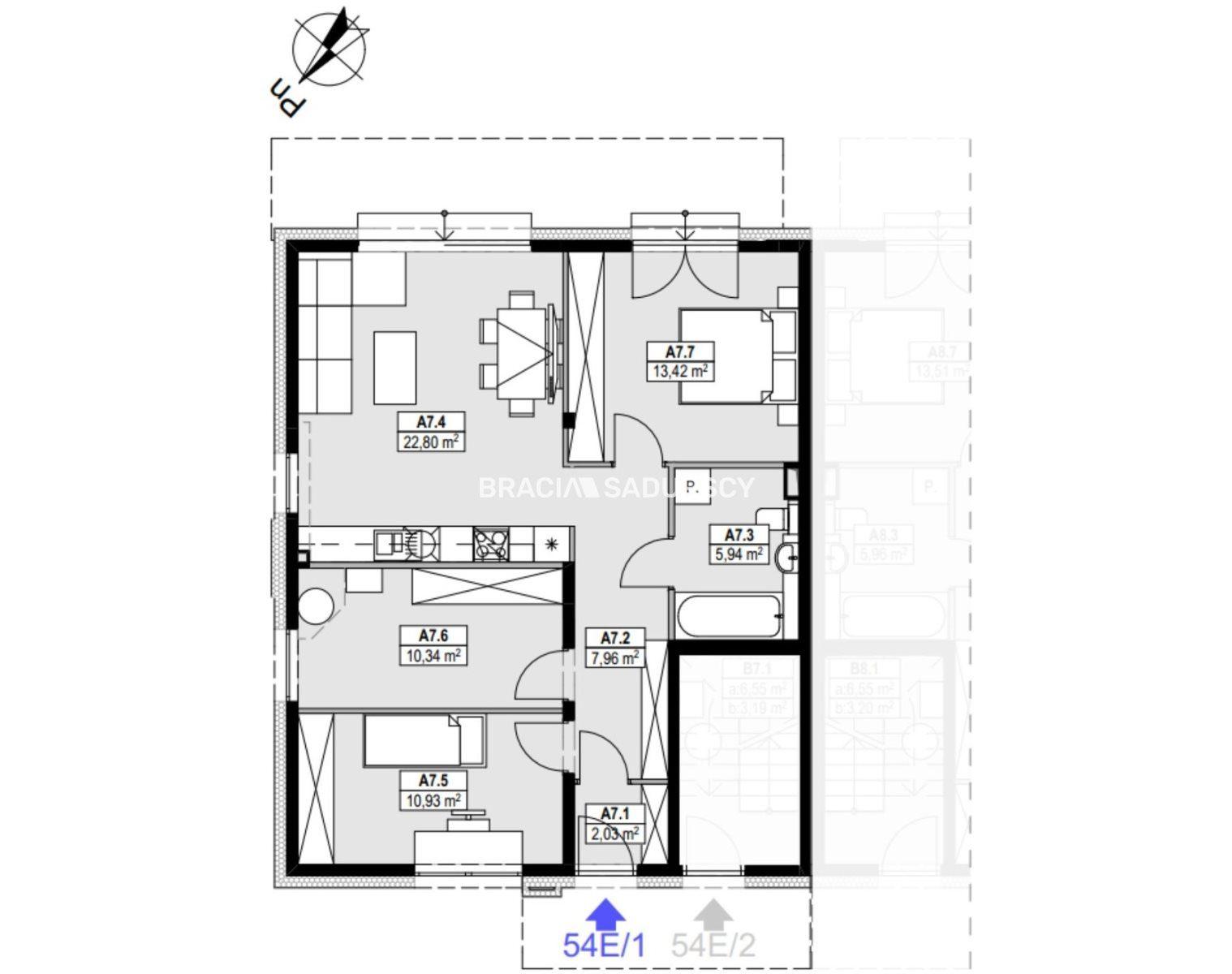Zalesie/ 4 pok Apartament 73m / Ogródek/ 2xparking - zdjęcie 3