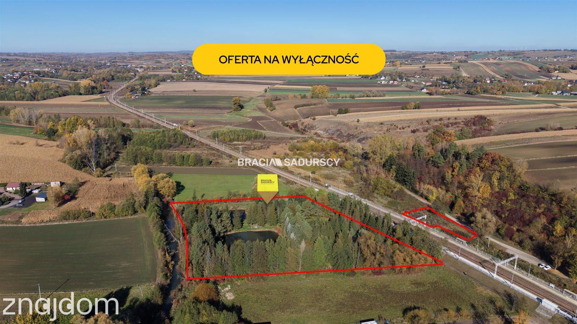 Działka ze stawami w Smrokowie, gm. Słomniki
