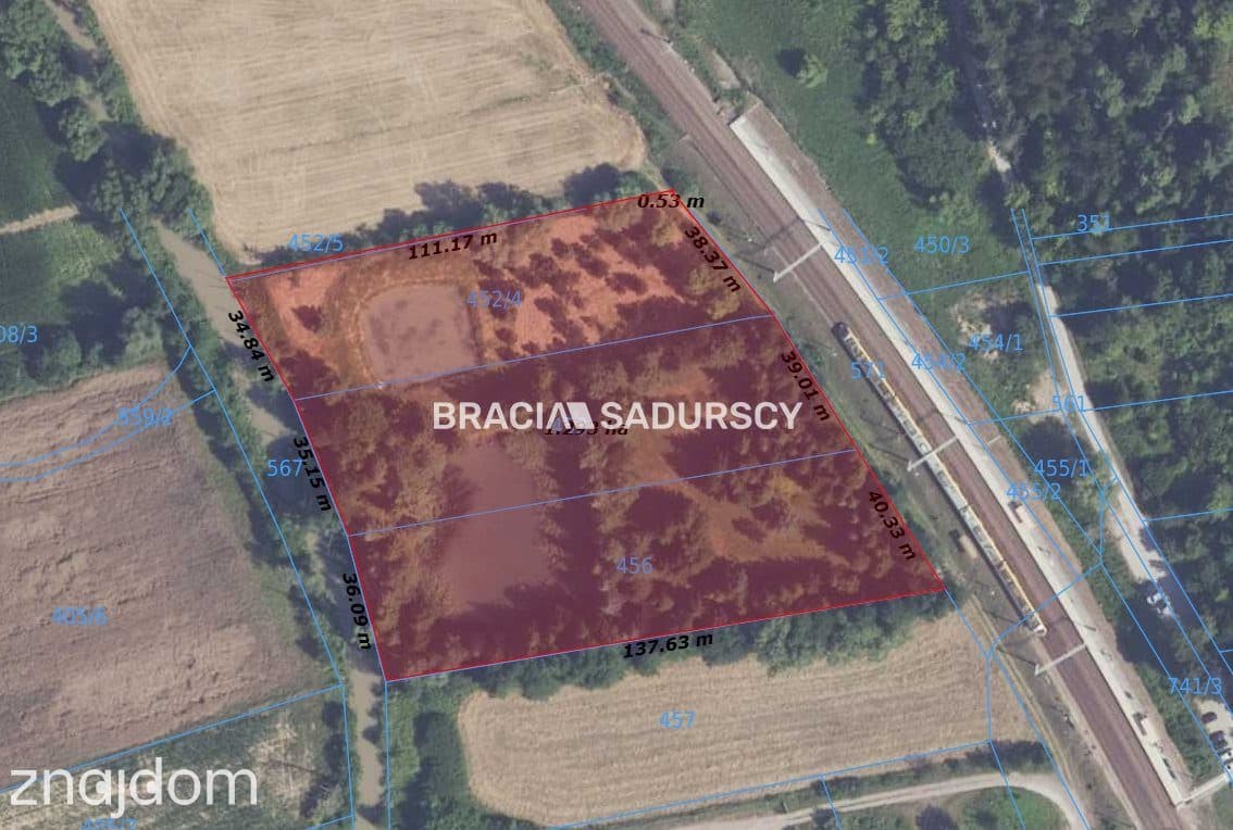 Działka ze stawami w Smrokowie, gm. Słomniki - zdjęcie 3