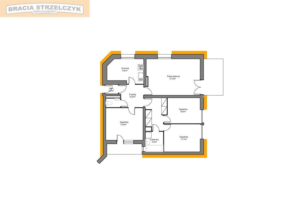 Rozkładowe ciche 4 pokoje 84 m2 Mokotów Stegny - zdjęcie 12