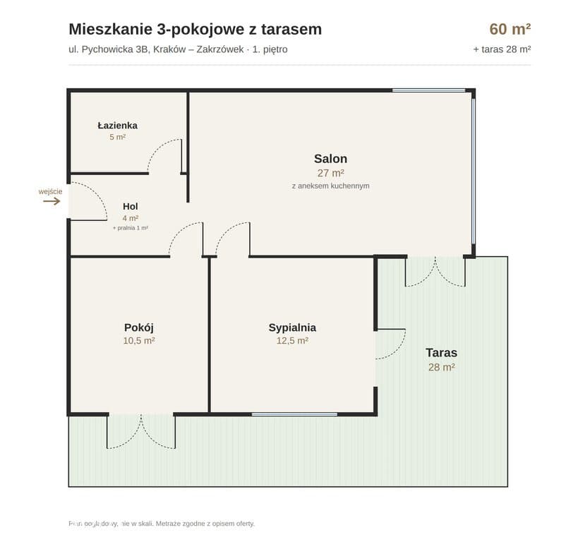 Ciche, z dużym tarasem, obok Zakrzówka - zdjęcie 18