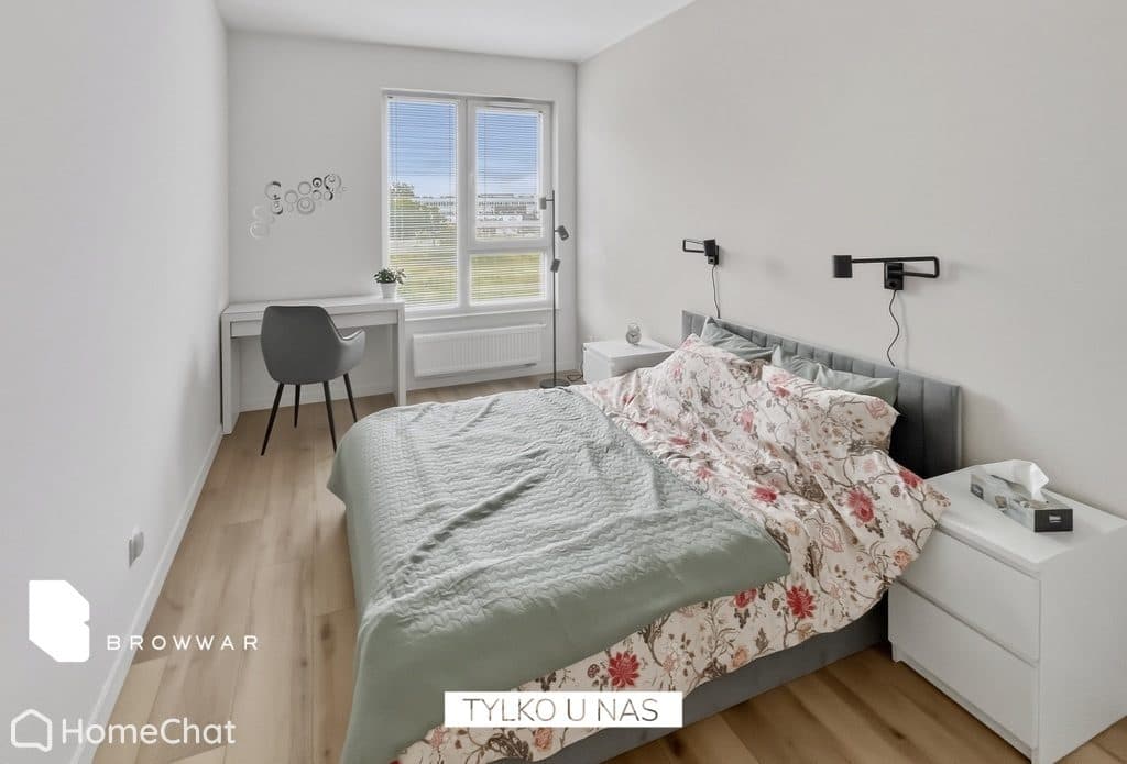 Nowoczesny apartament, 2 pokoje z balkonem