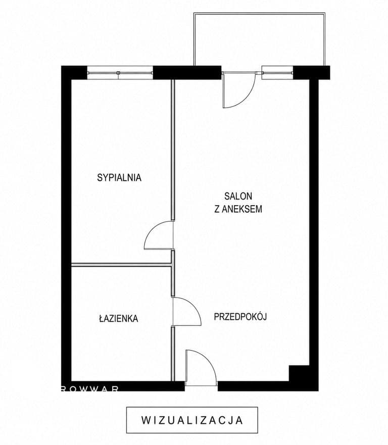 Wieża Jeżyce | 41m² | możliwość 2 pokoi - zdjęcie 3