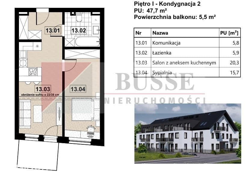Dwa pokoje w stanie deweloperskim PROMOCJA!