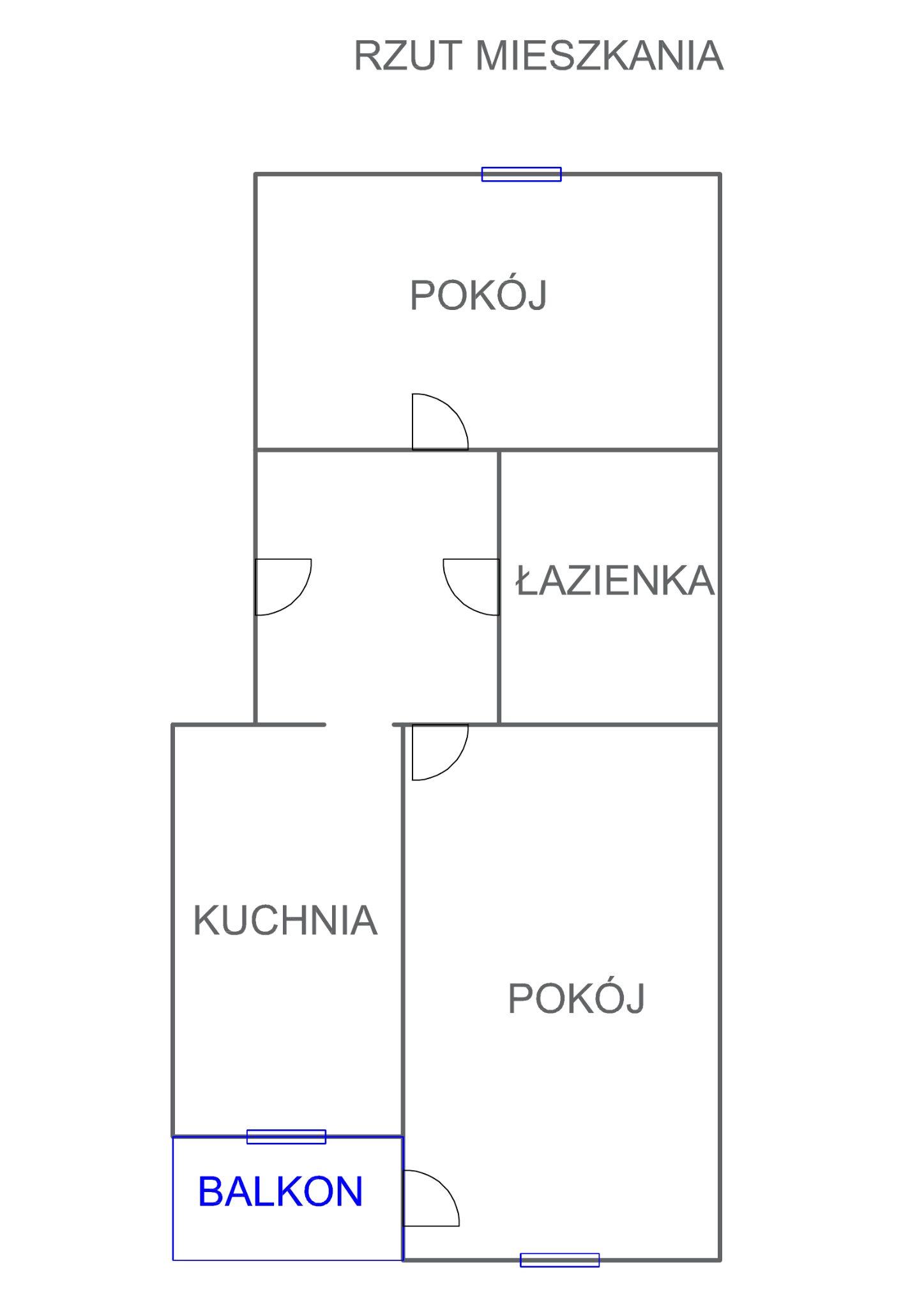 Mieszkanie 44m2 Rzeszów Ślusarczyka 4 2 pokoje - zdjęcie 2