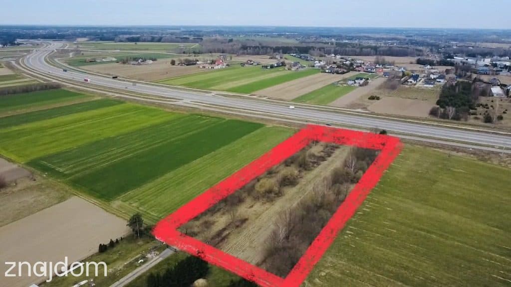 Działka inwestycyjna, bezpośrednio przy A2/DK63