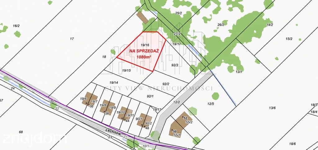 Działka 1080 m² Wrocław Kowale | MPZP 1MN-U Media - zdjęcie 2