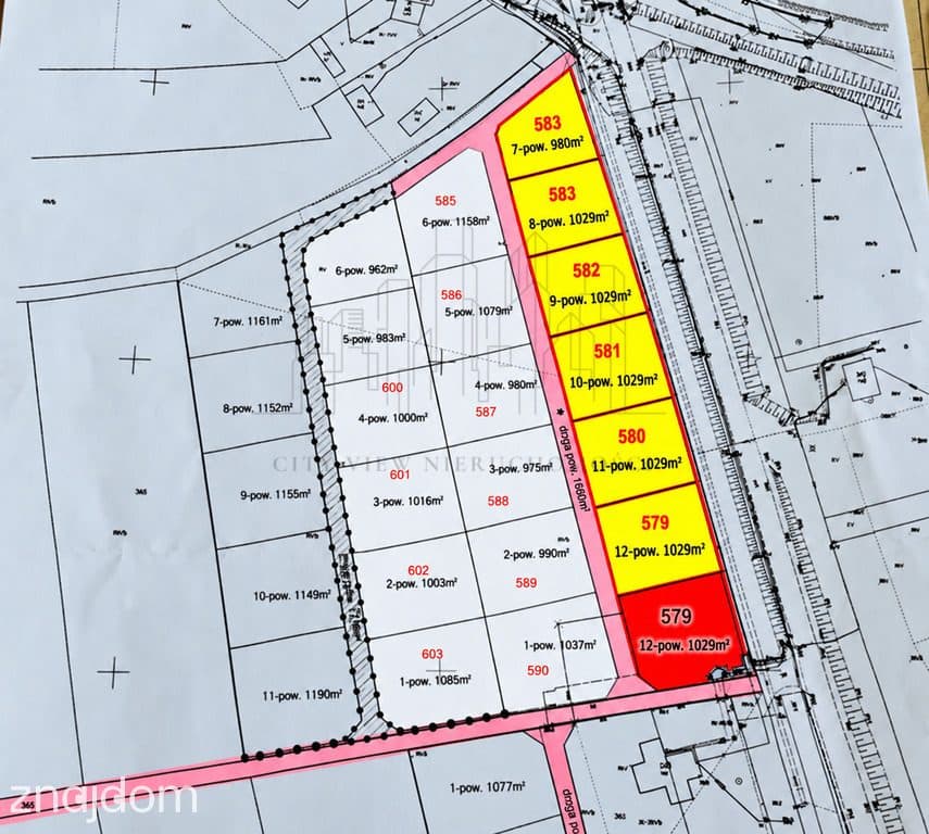 6 działek budowlanych WZ Korzeńsko