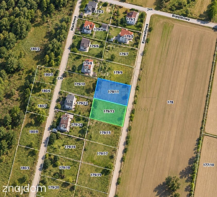 Działki budowlane 1156 m² oraz z WZ - zdjęcie 2