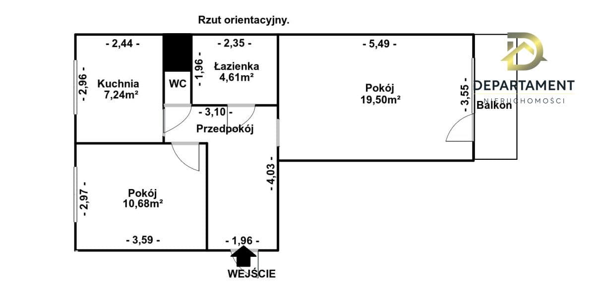Mieszkanie 2 pokoje z balkonem | Przy parku - zdjęcie 2