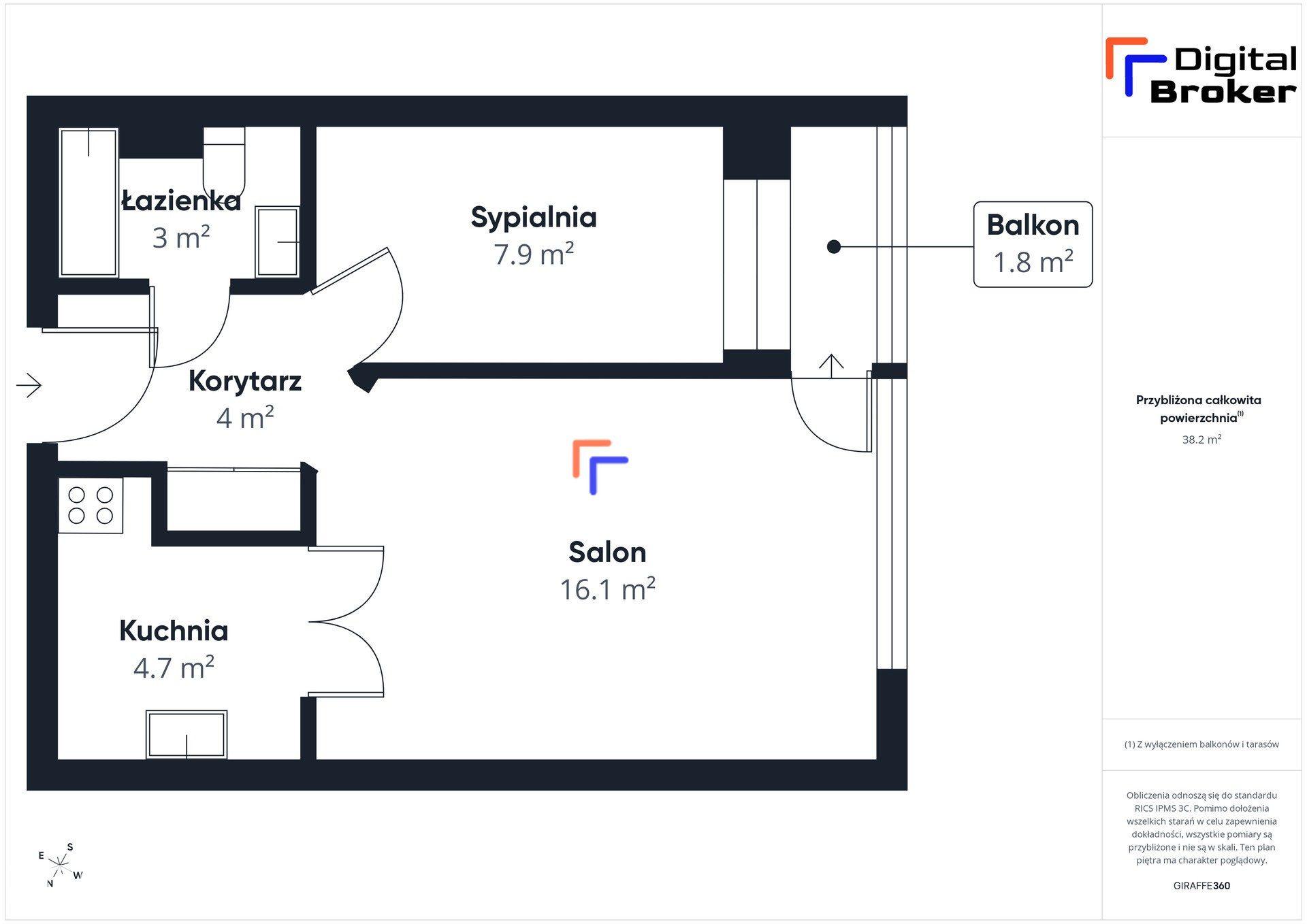 * 2 pokoje * balkon * Centrum * ul. Królewska * 0% prowizji * - zdjęcie 15