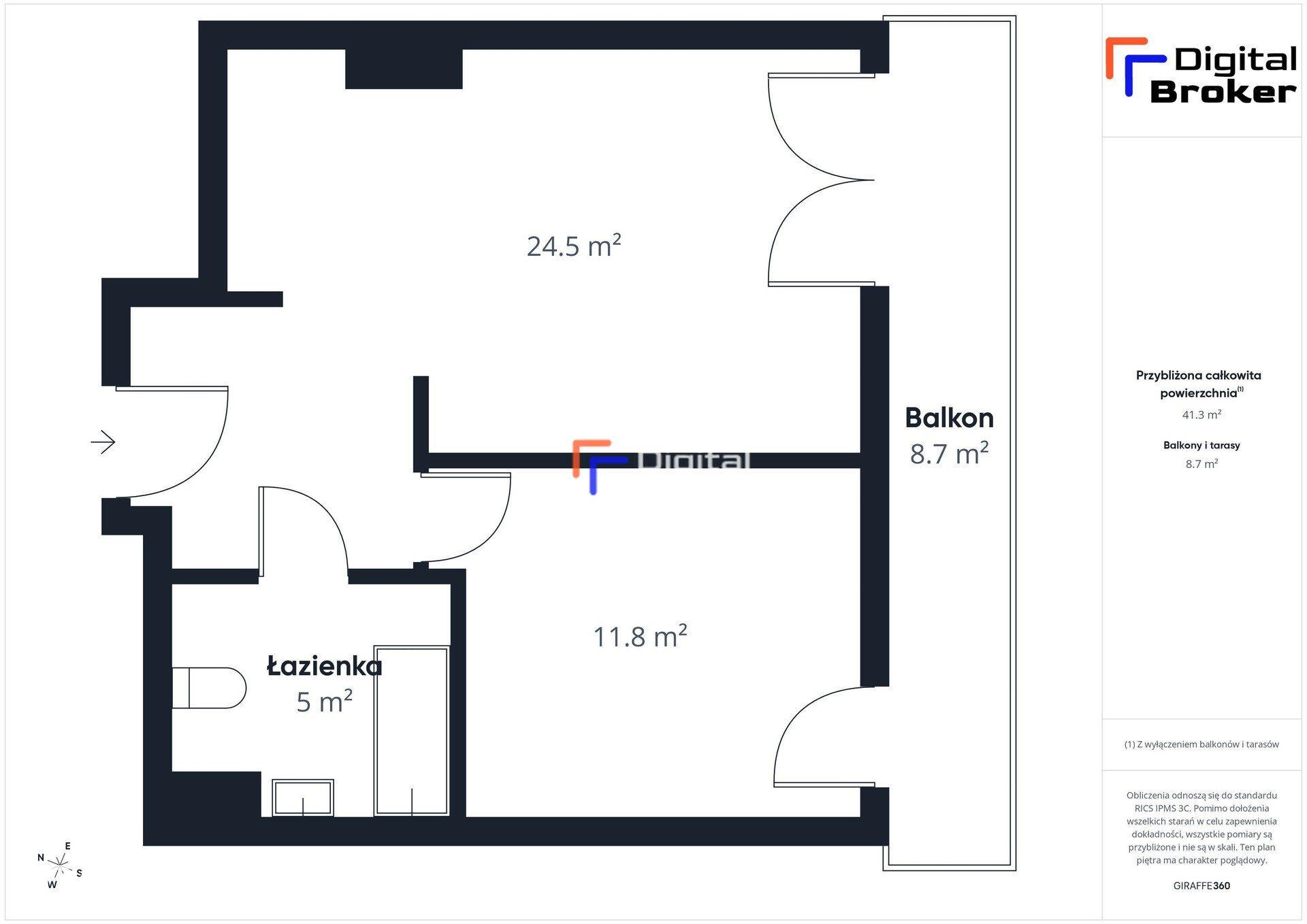 2 pokoje | 41 m² | Balkon | Nowe budownictwo | Białołęka - zdjęcie 30