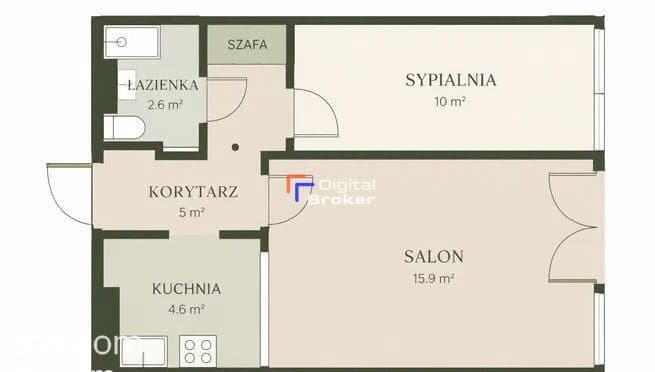 39 m 2 pokoje w ścisłym centrum - zdjęcie 10