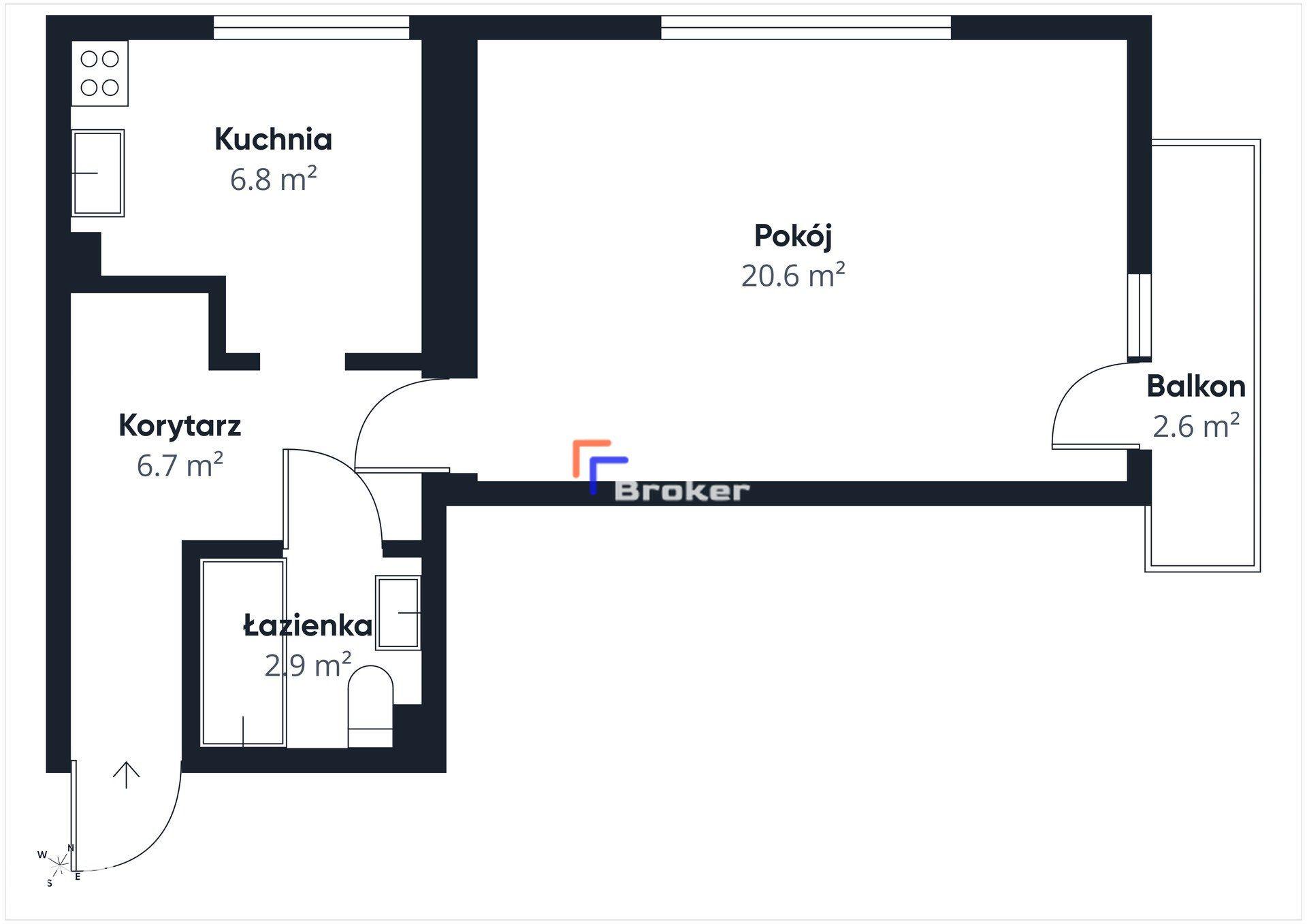 Przestronna kawalerka z balkonem | Stary Mokotów | Od zaraz - zdjęcie 10