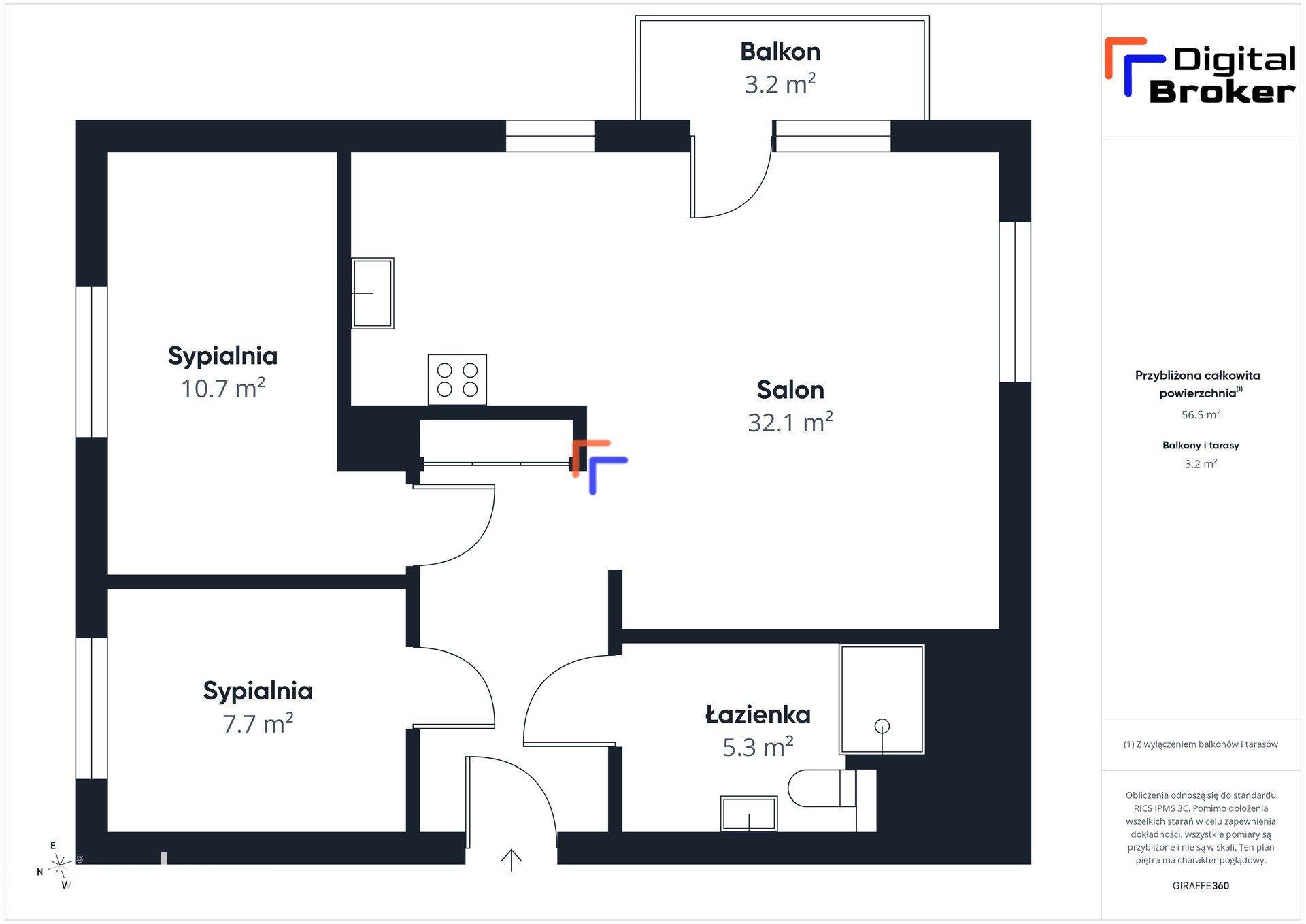 ✩ 3 pokoje ✩ 55 m² ✩ Kamionek ✩ - zdjęcie 14