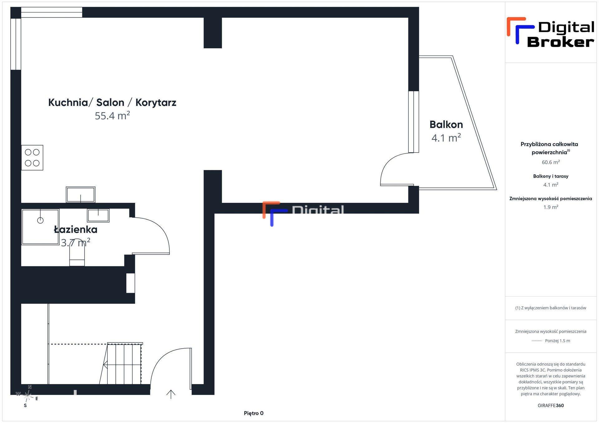 Dwupoziomowe 117 m² | 4 pokoje + 26 m² | 2 balkony | Ks. W.Turka - zdjęcie 18