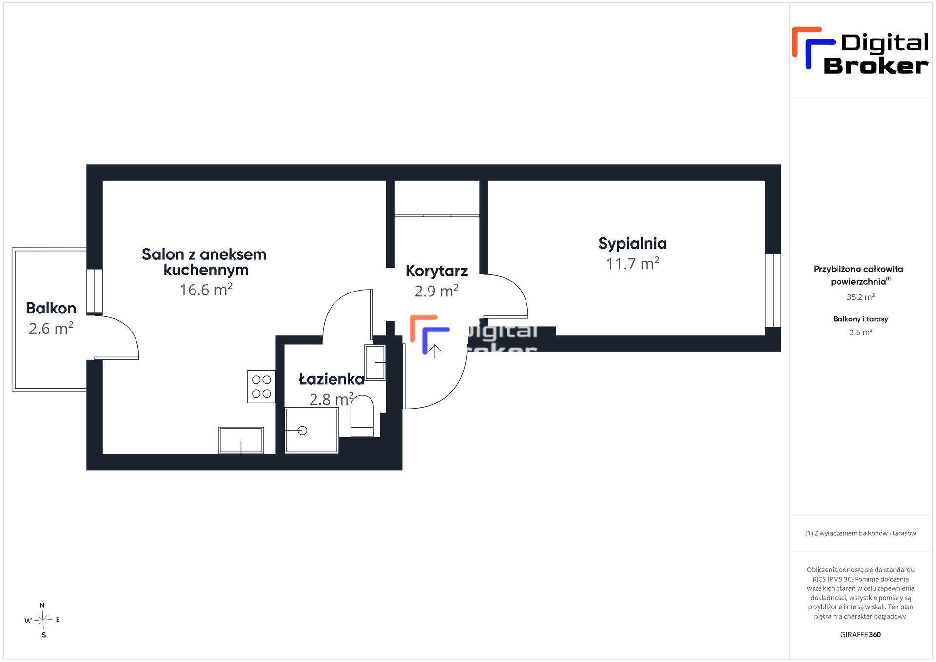 Budynek po rewitalizacji | Duży balkon | 1 piętro | Mackiewicza 18 - zdjęcie 12