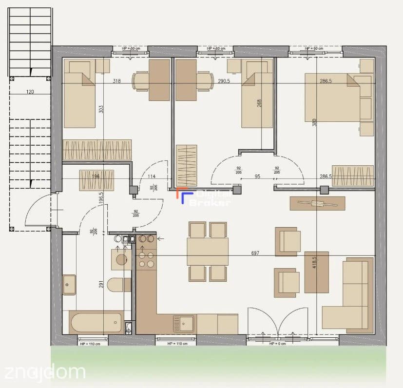 Mieszkanie 4 pokoje z ogrodem 154m2/Oddanie sierpień - zdjęcie 8
