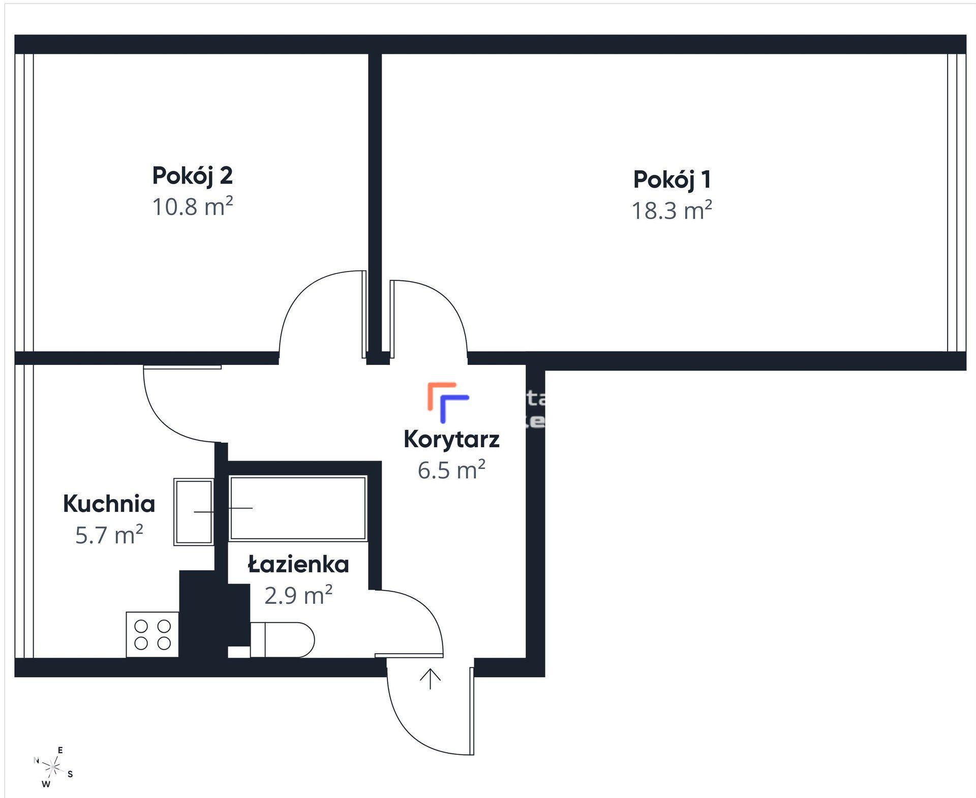 NOWA CENA / 2 Pokoje / 44,83 m2 / Wysoki Parter / W okolicy 2 Parki - zdjęcie 19