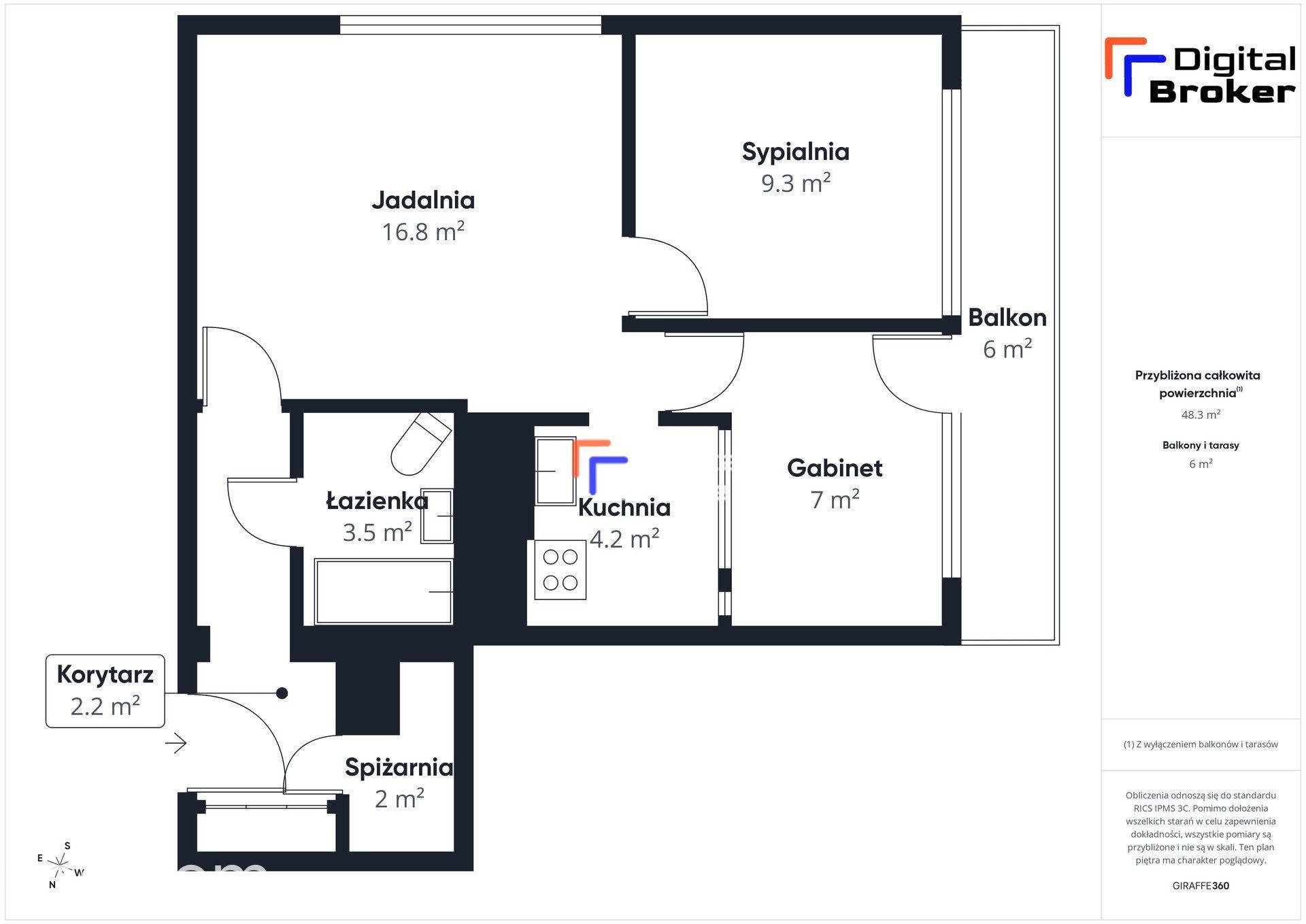 3 pokoje / osiedle tysiąclecia / 49,2m² - zdjęcie 10