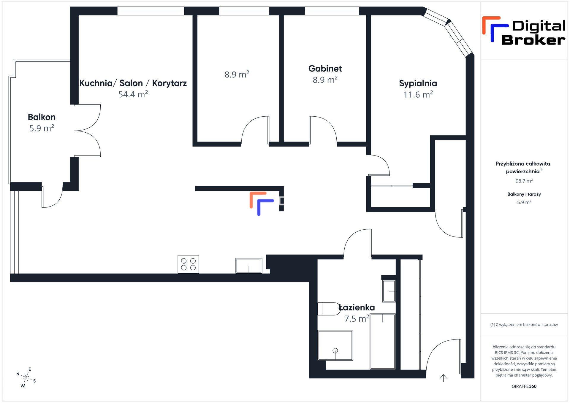 Apartament Premium 98 m² | 4 pok. | Balkon | Garaż - zdjęcie 20