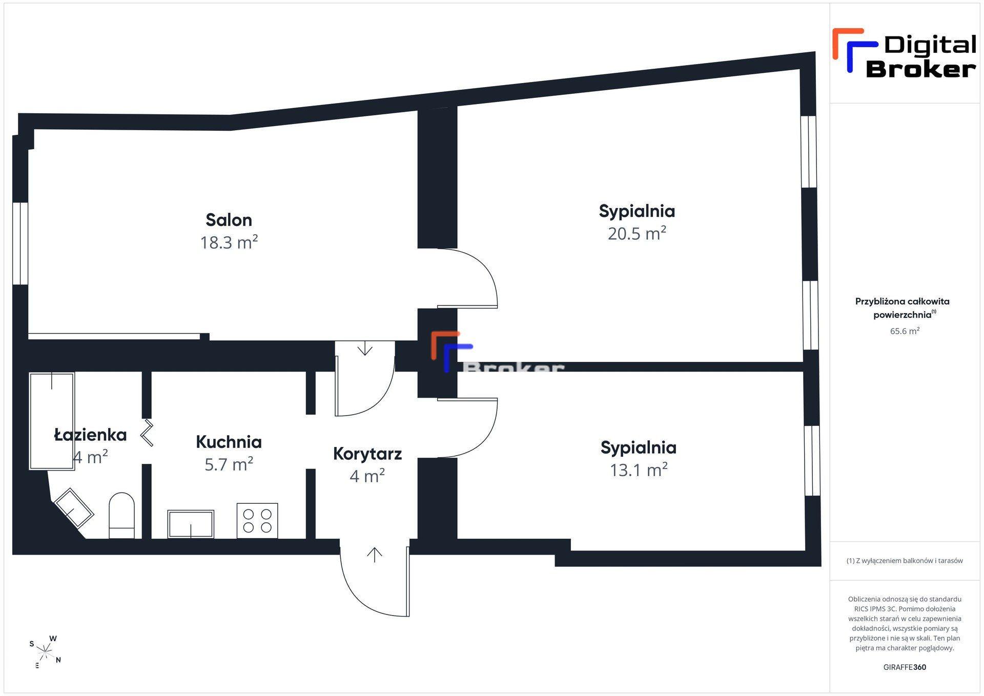 Śródmieście | 66 m² | 3 pokoje | piwnica - zdjęcie 12