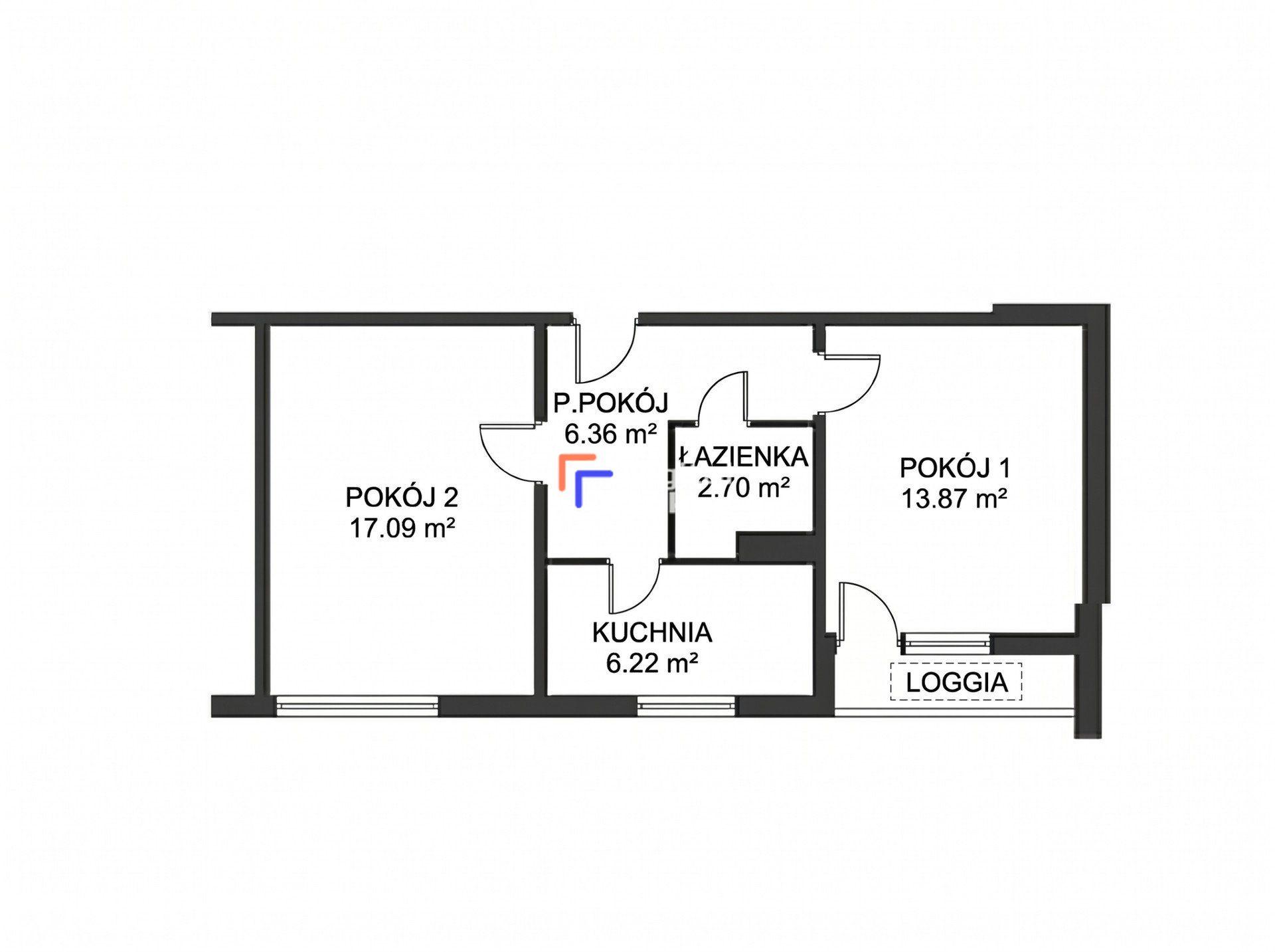 2 Pokoje / Rozkładowe / Loggia / Obok Park Podolski