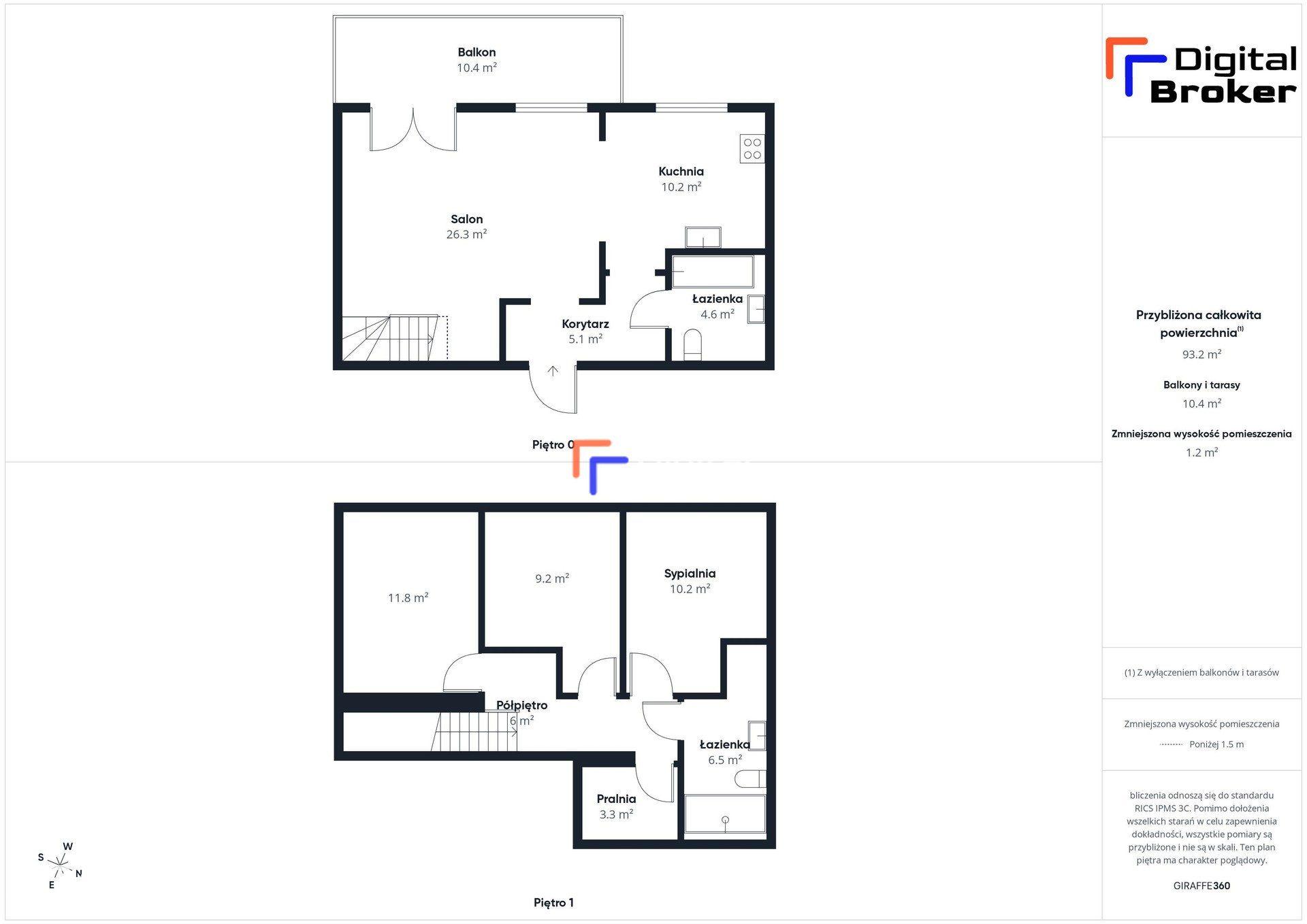 Dwupoziomowe 93m2| 4 pokoje | Balkon 10 m² | Garaż | Ząbki przy lesie - zdjęcie 20
