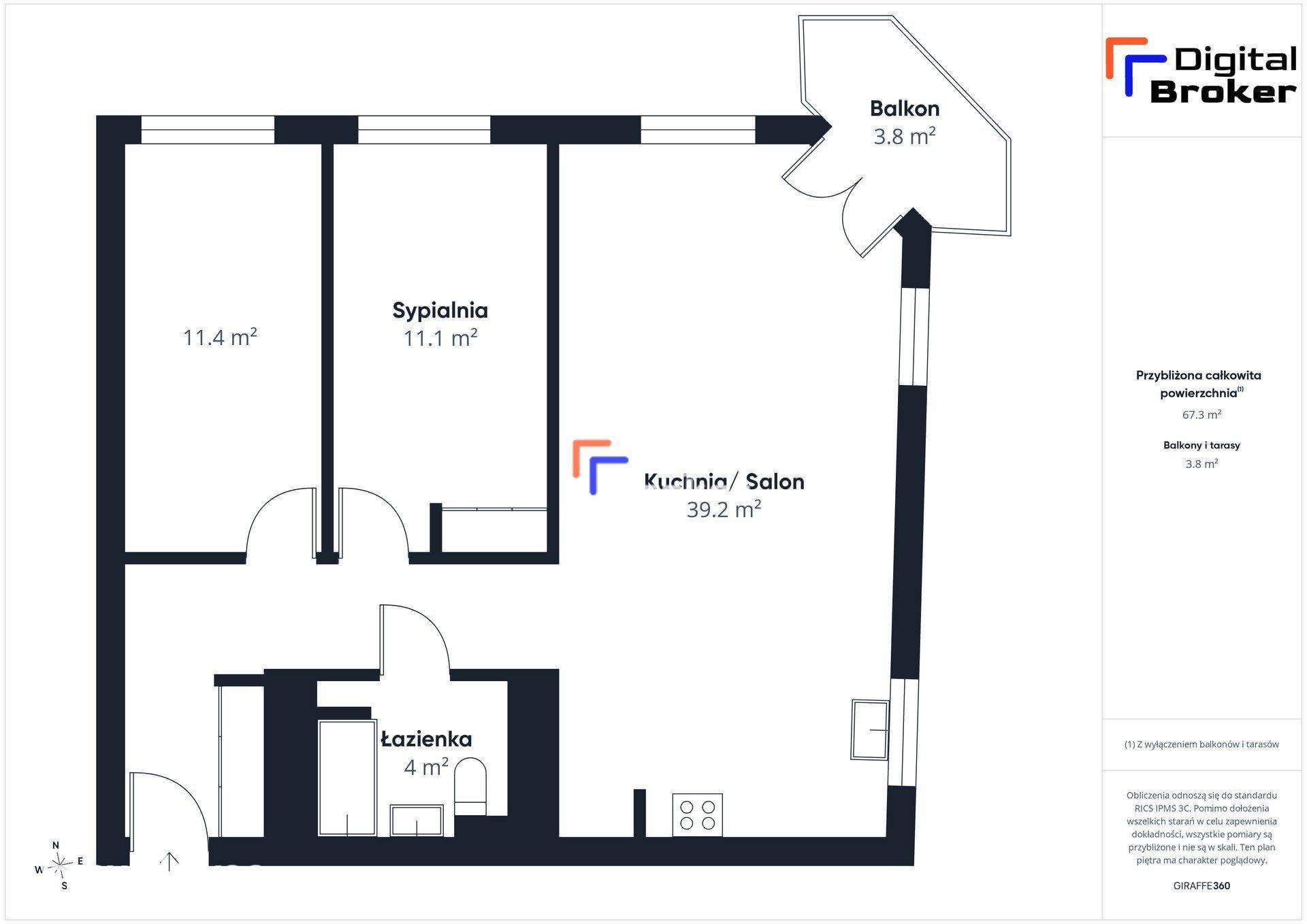 Mieszkanie 3-pokojowe | 66 m² | Skorosze - zdjęcie 13