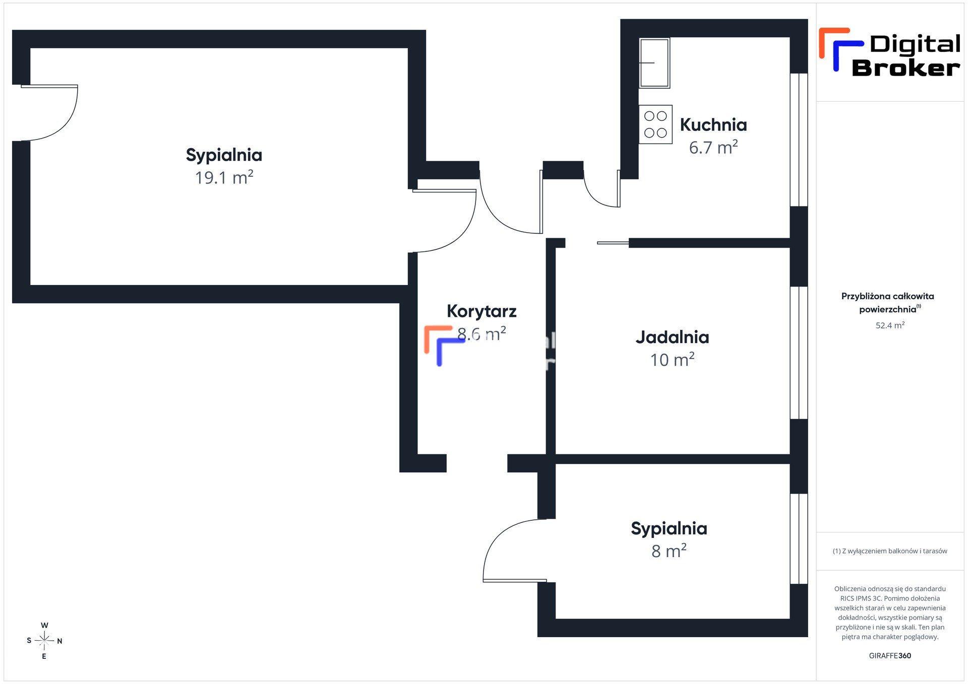 60m2 | 3 pokoje | 2 piętro z windą | blok po termo - zdjęcie 10