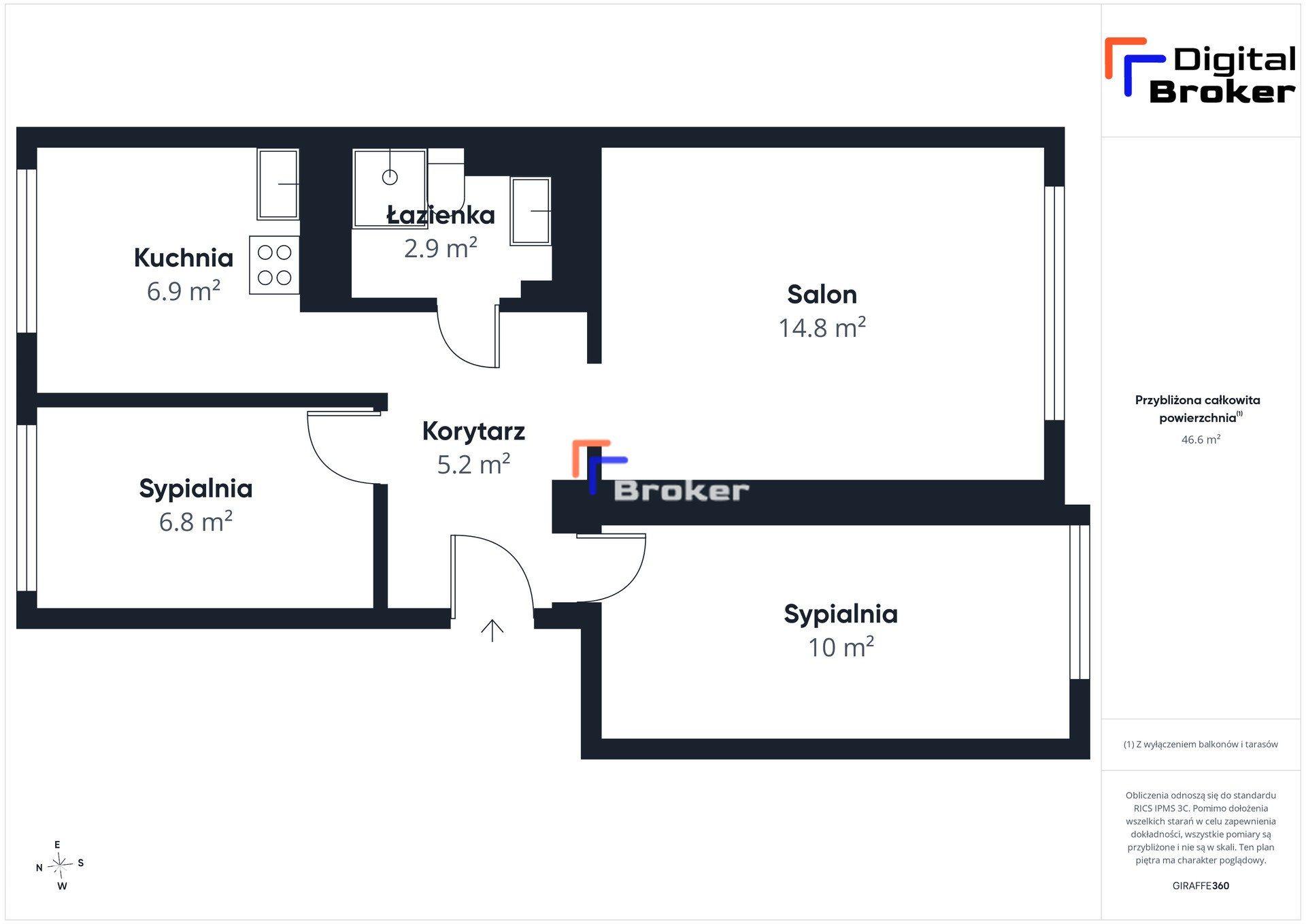 ✩ 3 pokoje ✩ 47 m² ✩ Szczytno ✩ - zdjęcie 12
