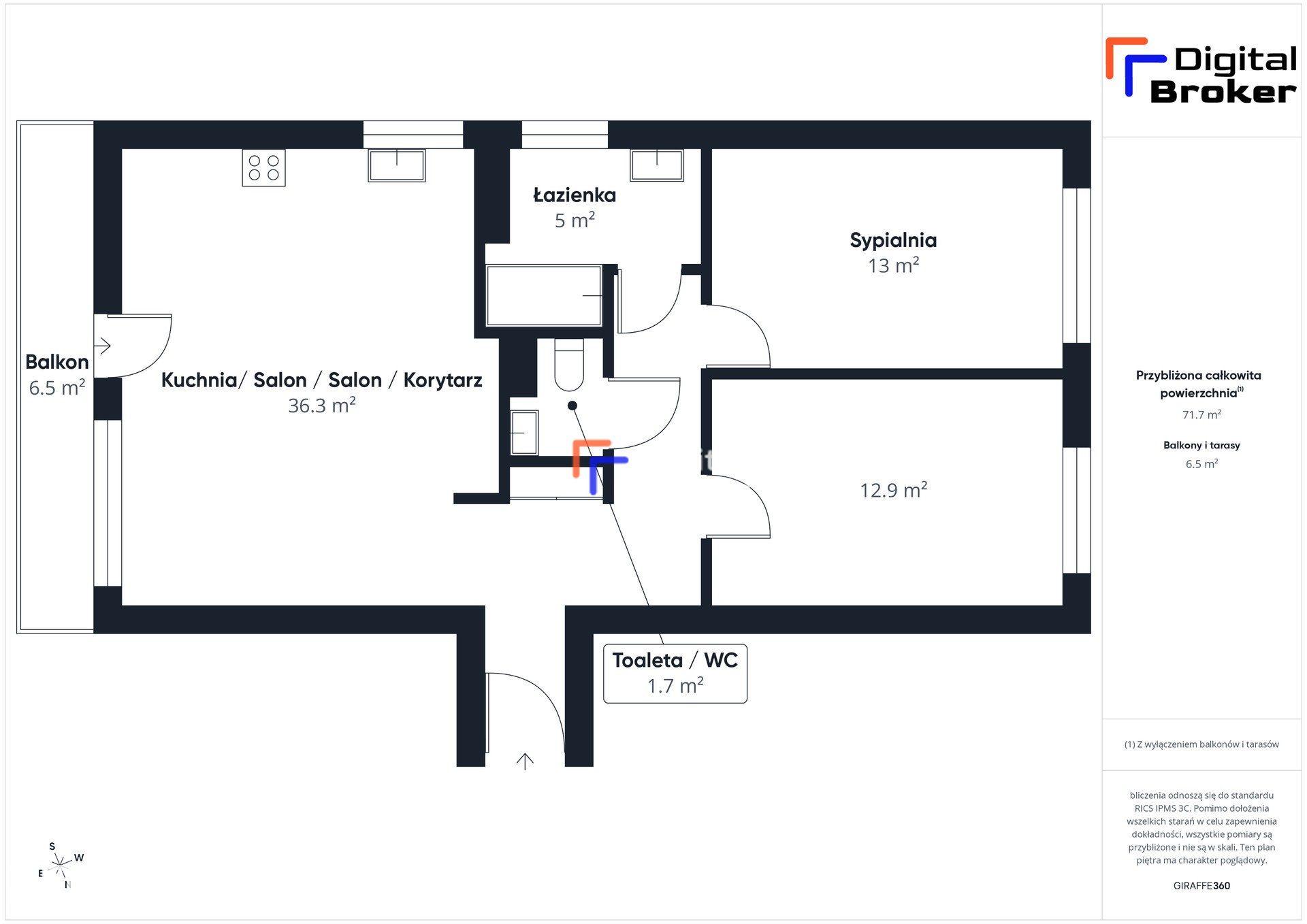 Chomiczówka | 72 m² | 3 pokoje | 1 piętro | balkon | garaż - zdjęcie 14