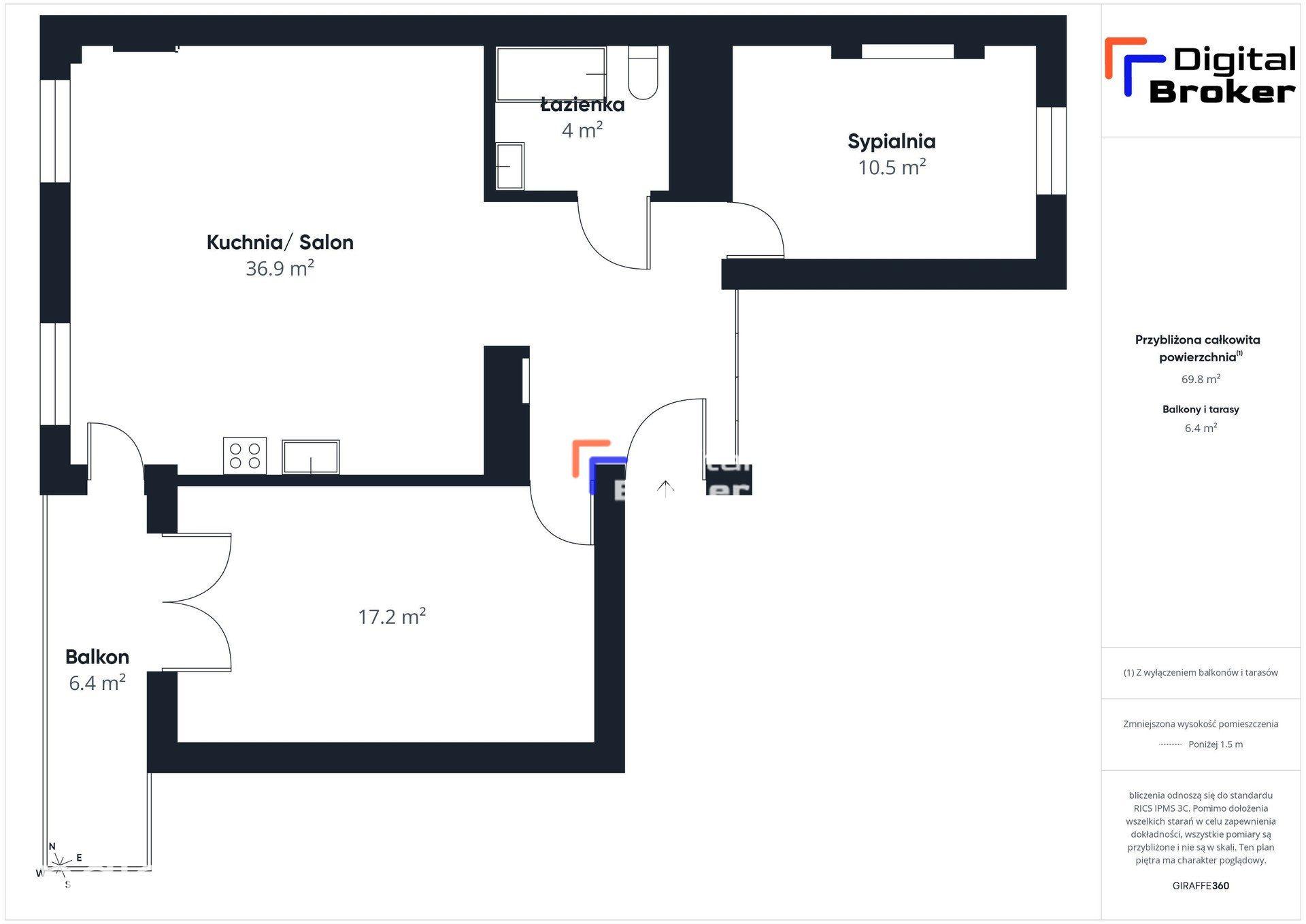 69,8 m² | 3 pokoje | Ponikwoda | gotowe do wejścia | garaż | balkon - zdjęcie 19