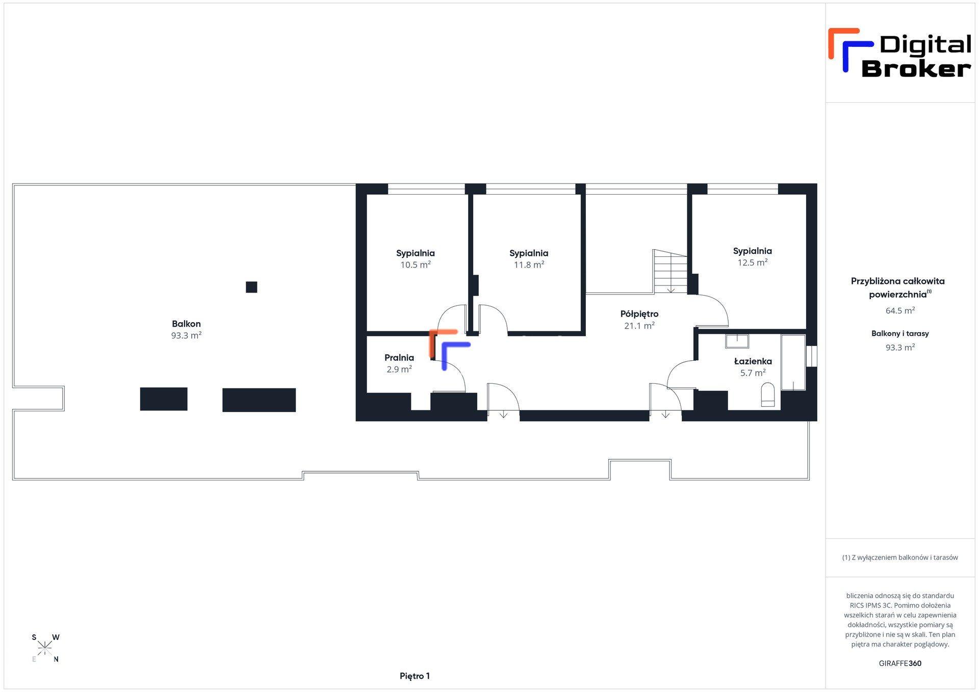 Widok na Karczówkę | 5 pokoi  | 2 tarasy | 136 m² - zdjęcie 16