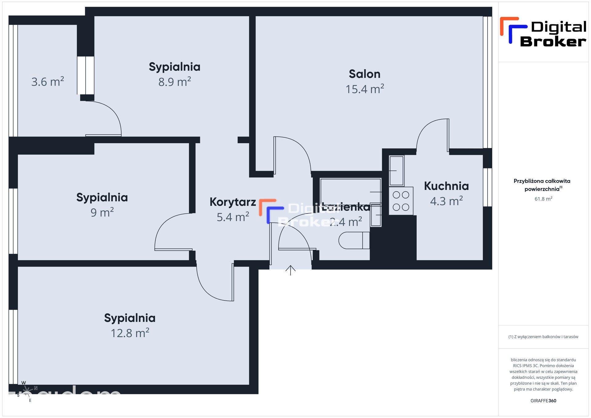 4 pokoje | balkon | do remontu | widok na Zamek - zdjęcie 14