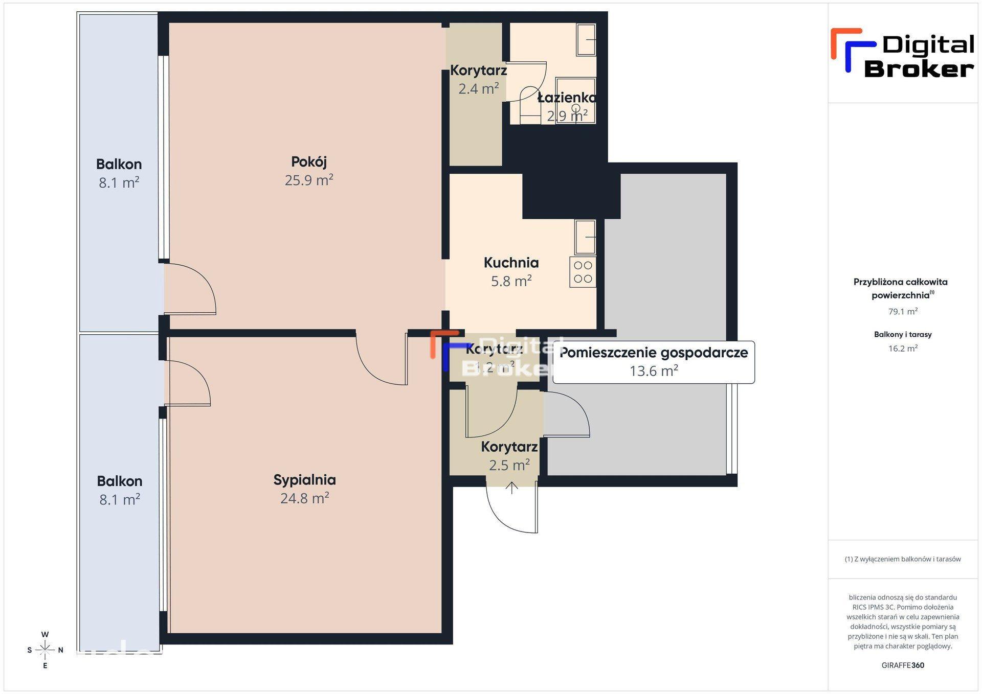 Czechów|2 balkony|dodatkowa przestrzeń+16 m² gratis - zdjęcie 12