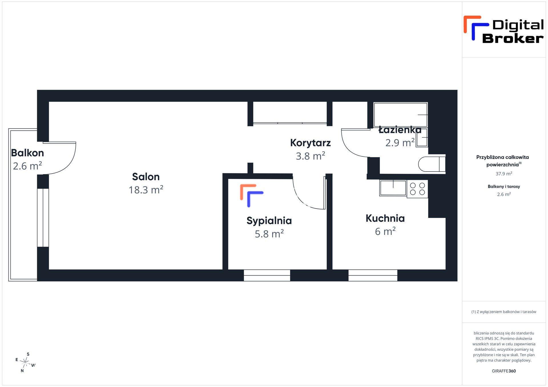 2 pokoje / Balkon / Metro Służew / Gotowe do zamieszkania - zdjęcie 16