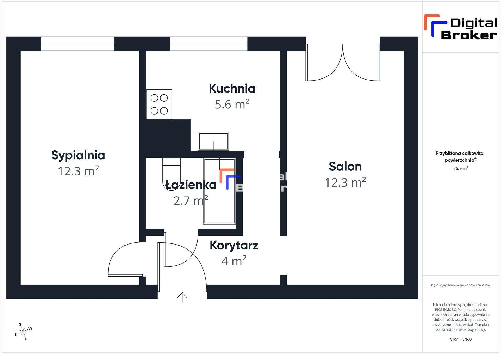 Orzegów | 37 m² | 2 pokoje | piwnica - zdjęcie 10