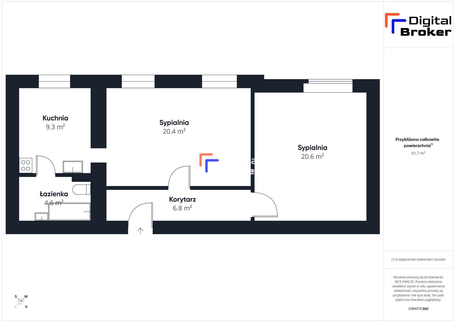 59 m2, 2 pokoje z możliwością 3 | Katowice | po remoncie 1 piętro - zdjęcie 13