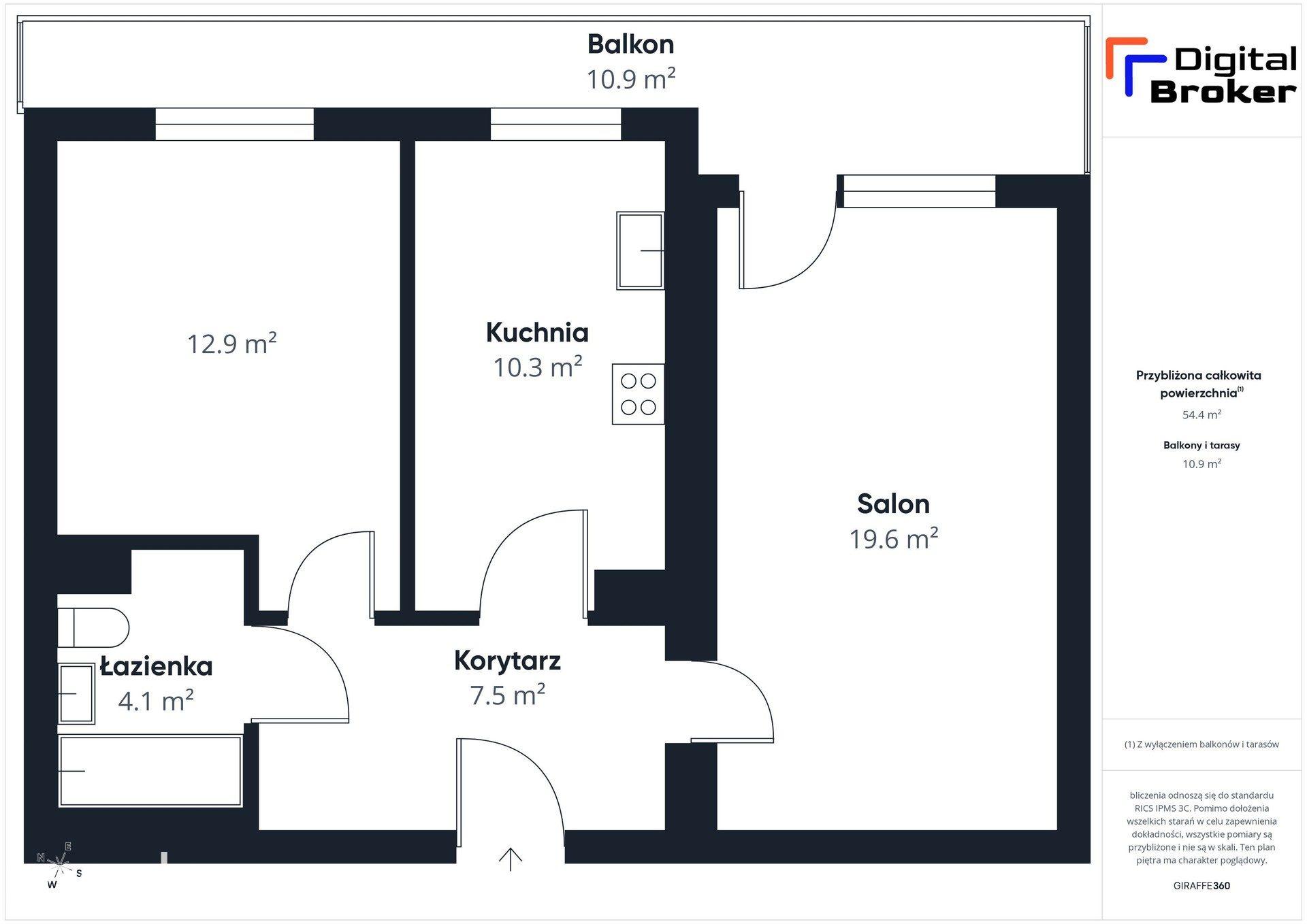 53m² | Duży balkon | 2 pokoje | Garaż | Czechów - zdjęcie 19