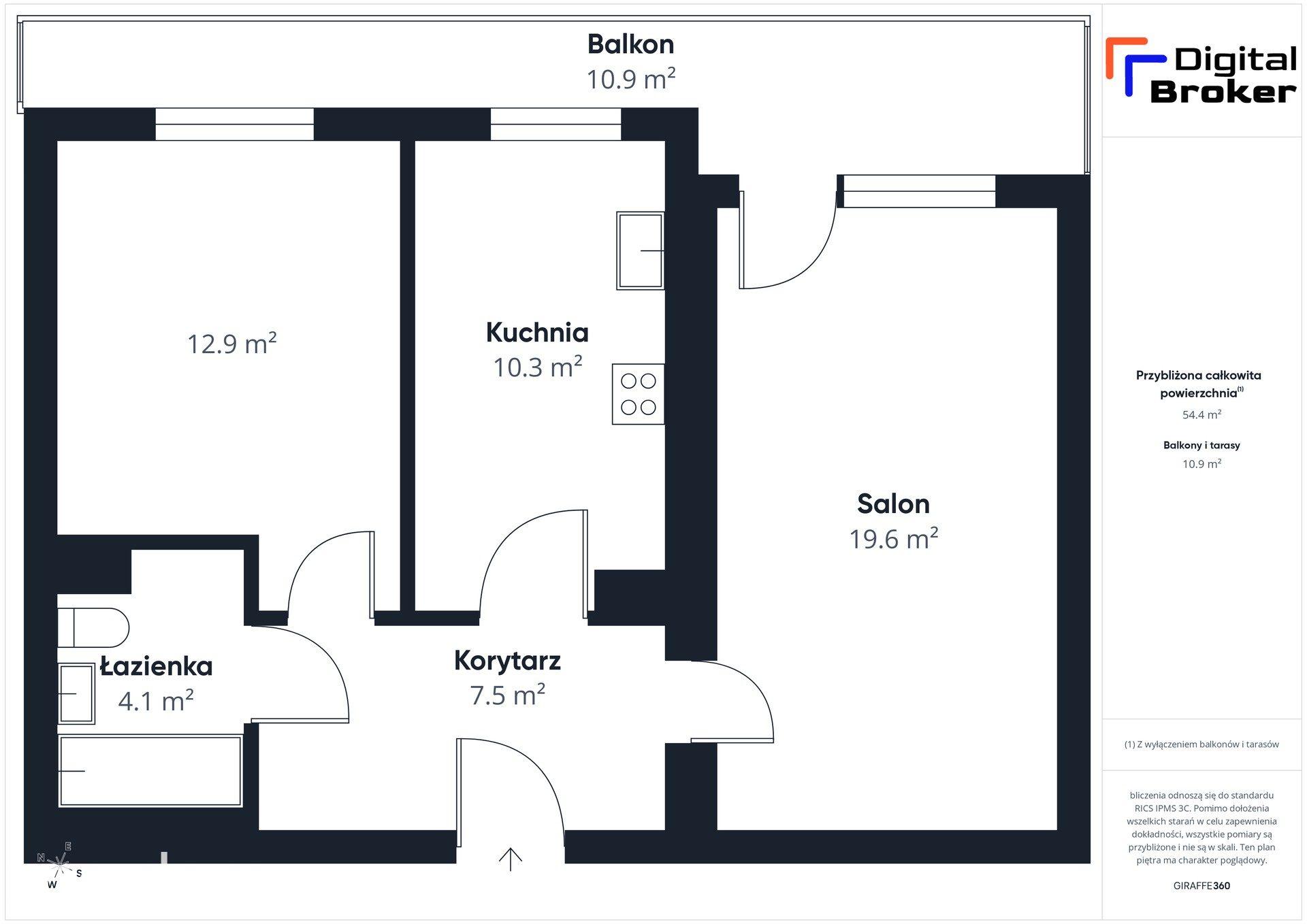 53m² | Duży balkon | 2 pokoje | Garaż | Czechów - zdjęcie 13