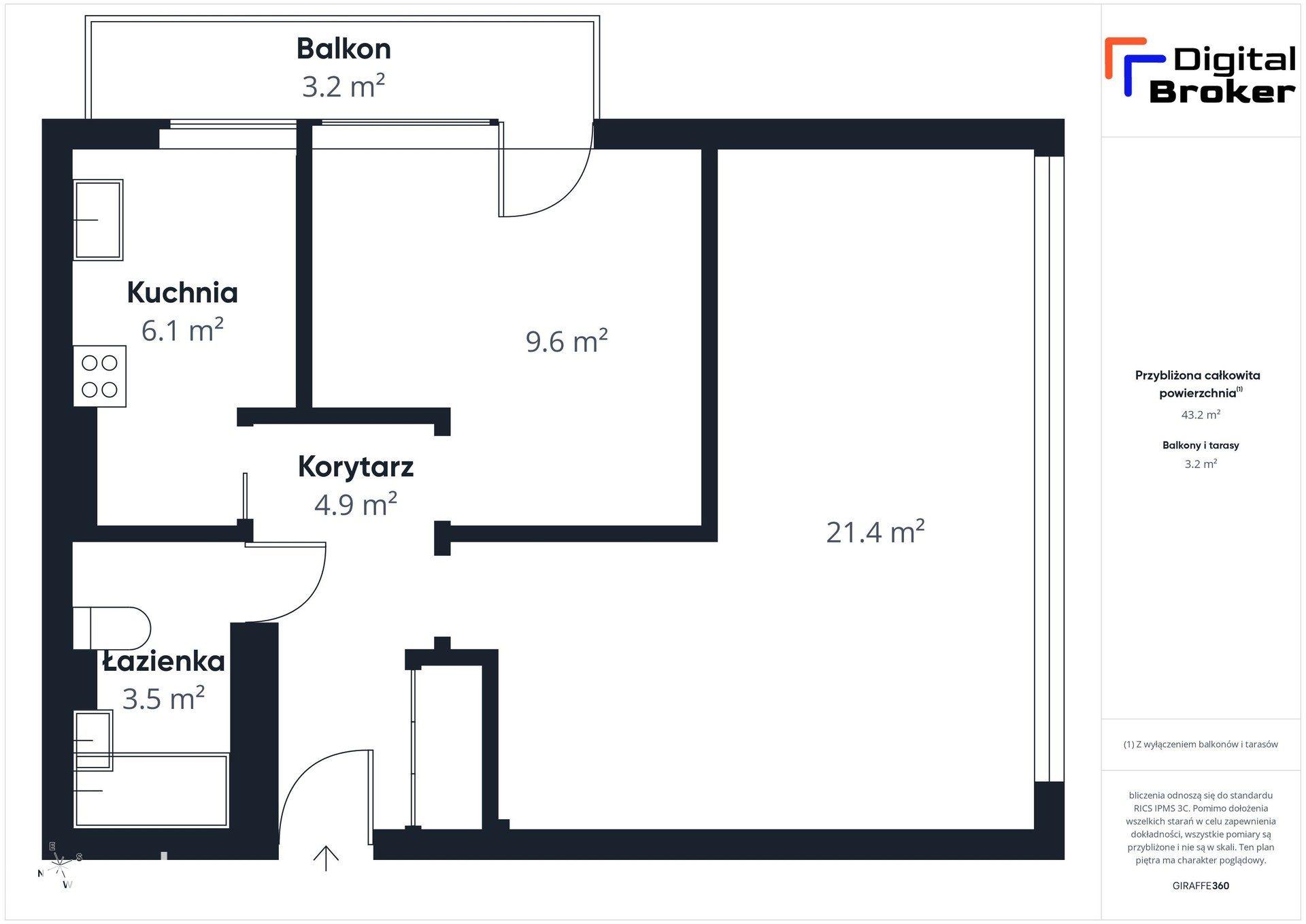 Inwestycja| 43,18m²| 2 pokoje| balkon| winda| parking| ul. Popiełuszki - zdjęcie 18