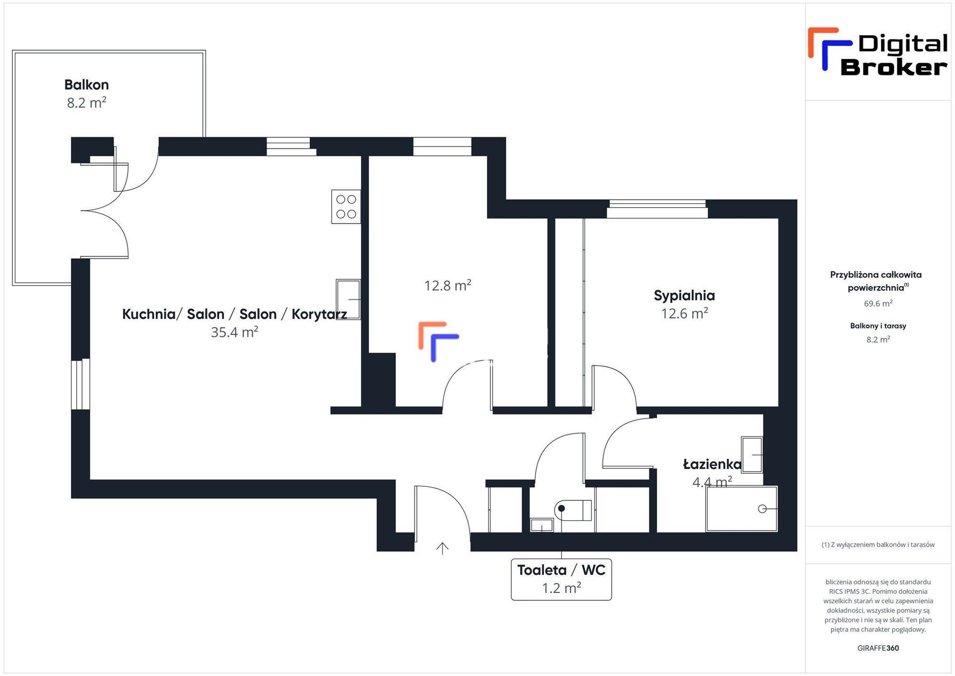 Nowoczesne | Balkon | Metro Bródno | 74 m² | Białołęka | Wiśniowy Sad - zdjęcie 11