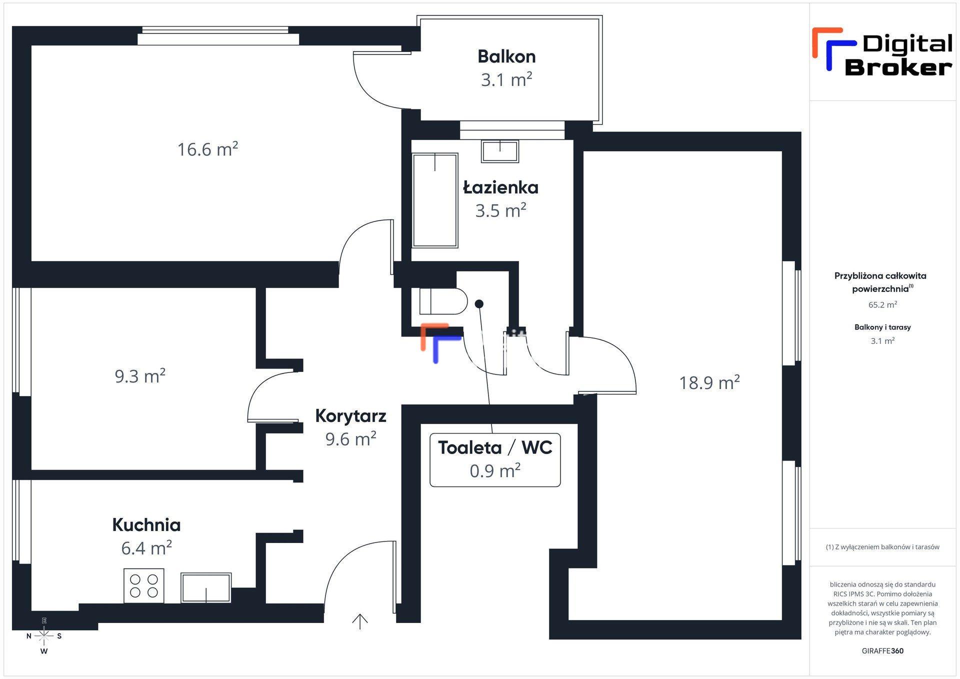 Brynów | 3 niezależne pokoje | Po remoncie|Balkon - zdjęcie 15