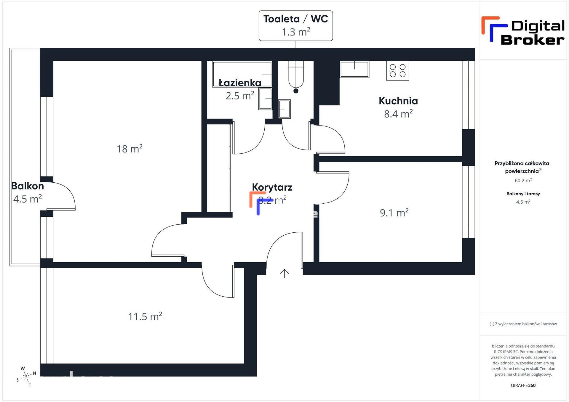 | ul. Lwowska | rozkładowe 3-pok | balkon | Gajowice - zdjęcie 4